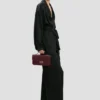 Dorian pochette in burgundy leather