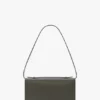 Dorian pochette in dark olive leather