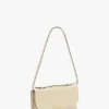 Dorian pochette in ivory leather