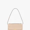 Dorian pochette in pale rose leather