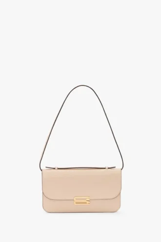 Dorian pochette in pale rose leather