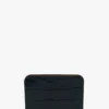 Envelope card holder in midnight blue croc embossed leather