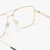 Fine double bridge optical in gold