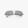 Fine metal pilot sunglasses in gold black