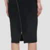 Fitted t-shirt dress in black