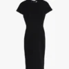 Fitted t-shirt dress in black