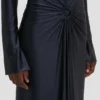 Frances midi dress in navy