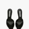 Harlow mule 100 in black satin