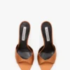Harlow mule 100 in bronze satin