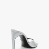 Harlow mule 100 in magnesium satin