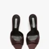 Harlow mule 100 in maroon satin