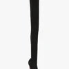 Harlow peep toe stretch jersey boot 100 in black