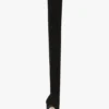 Harlow peep toe stretch jersey boot 100 in black