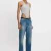 High leg bodysuit in grey marl