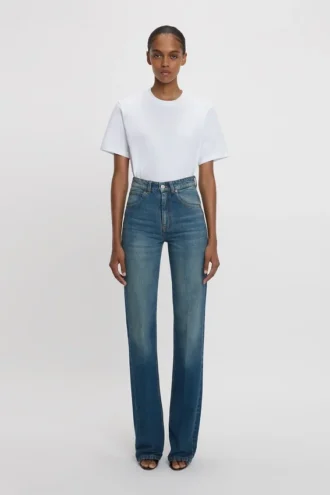 Julia stretch jean in mid blue