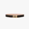 Jumbo dorian belt in black leather