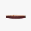 Jumbo dorian belt in burgundy leather