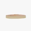 Jumbo dorian belt in ivory grained leather