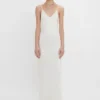 Lace cami dress in ivory