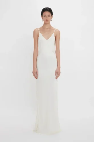 Lace cami dress in ivory