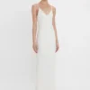 Lace cami dress in ivory