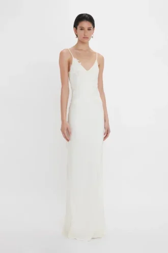 Lace cami dress in ivory