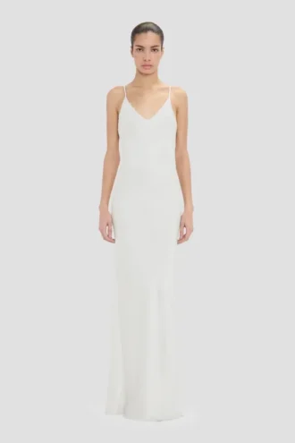 Lace cami dress in magnesium