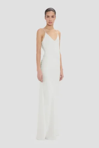 Lace cami dress in magnesium