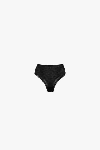 Lace knickers in black