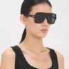 Layered mask frame in black