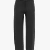 Logo embroidered jogger in black