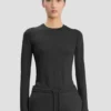 Long sleeve t-shirt in black
