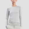 Long sleeve t-shirt in grey marl