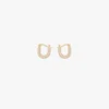 Medium pava crystal hoop earrings