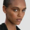 Medium pava crystal hoop earrings