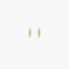 Medium pava crystal hoop earrings