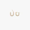 Medium pava crystal hoop earrings