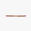 Micro dorian belt in tan leather