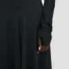 Midi dress in black