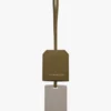 Mirror charm in cactus green