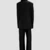 Notched lapel jacket in black