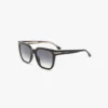 Oversized acetate sunglasses in black