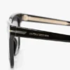 Oversized acetate sunglasses in black
