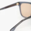 Oversized acetate sunglasses in transparent blue