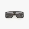 Oversized flat top frame in black