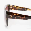 Oversized flat top frame in havana