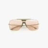 Oversized metal and acetate frame in green marble