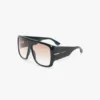 Oversized soft square acetate frame in blue