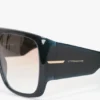 Oversized soft square acetate frame in blue