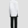 Pin tuck shirt in white